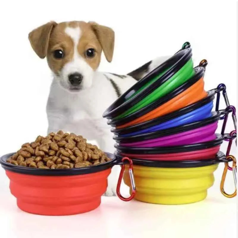 Portable Silicone Food & Water Bowl for Pets