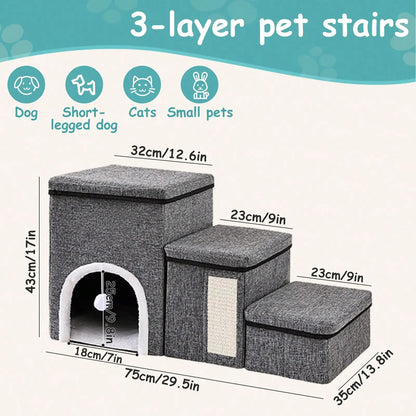 Stairs For Small Dogs With Storage And Condo