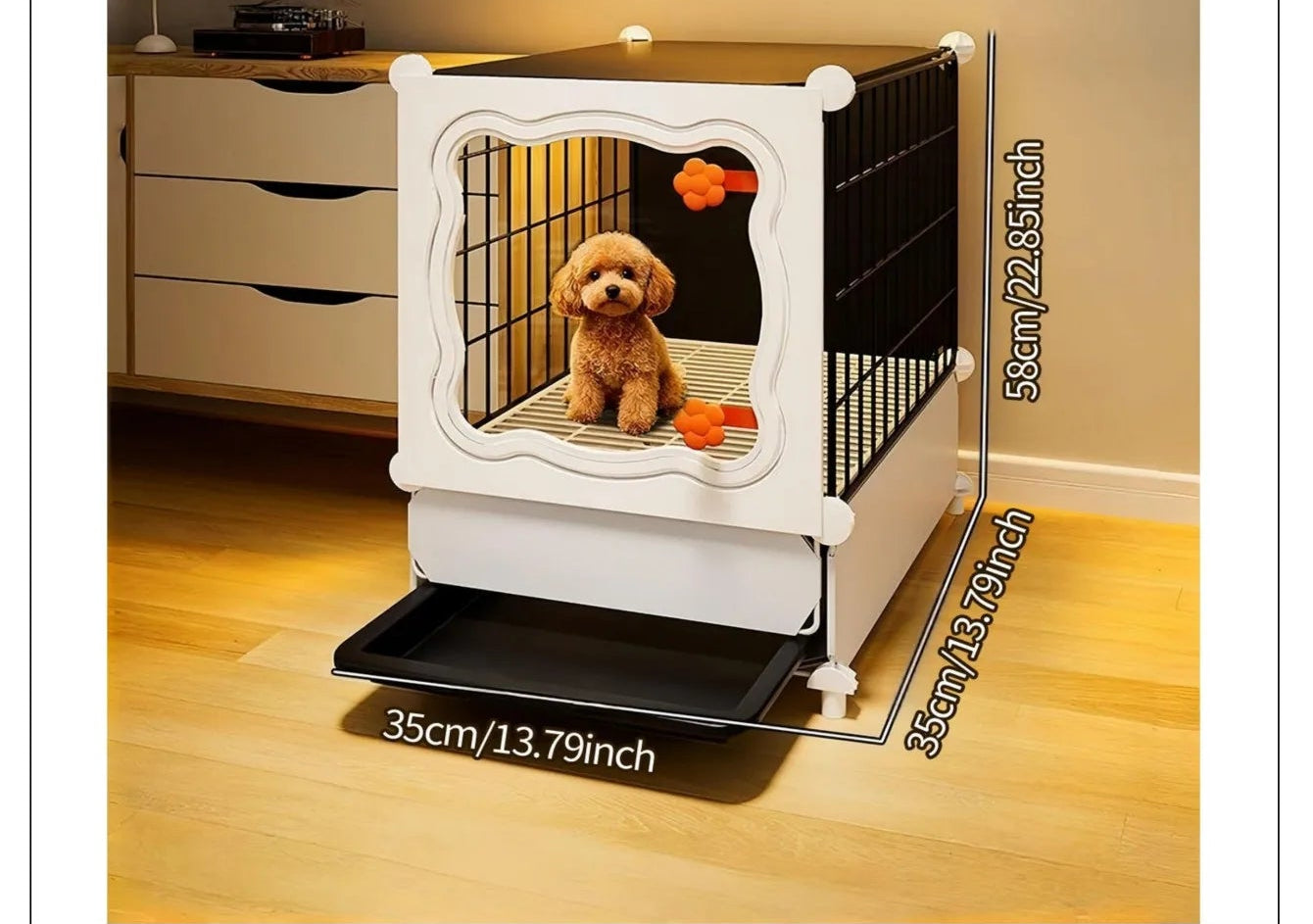 Pet Cage with Pull-Out Tray