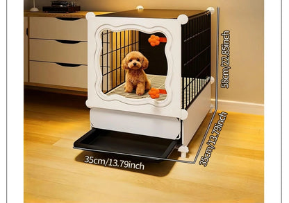 Pet Cage with Pull-Out Tray