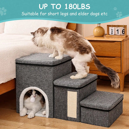 Stairs For Small Dogs With Storage And Condo