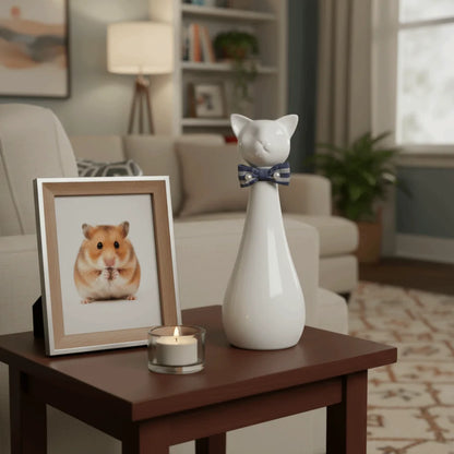 Sealing Cat Shaped Dog Ceramic Urn