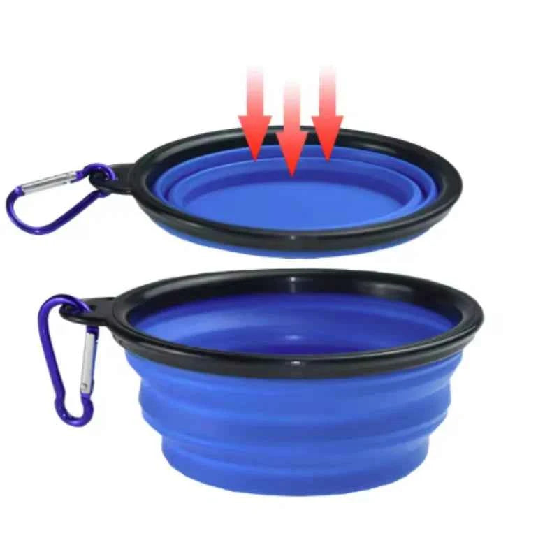 Portable Silicone Food & Water Bowl for Pets