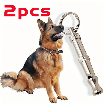 Adjustable Sound Pitch Dog Whistle With Keychain