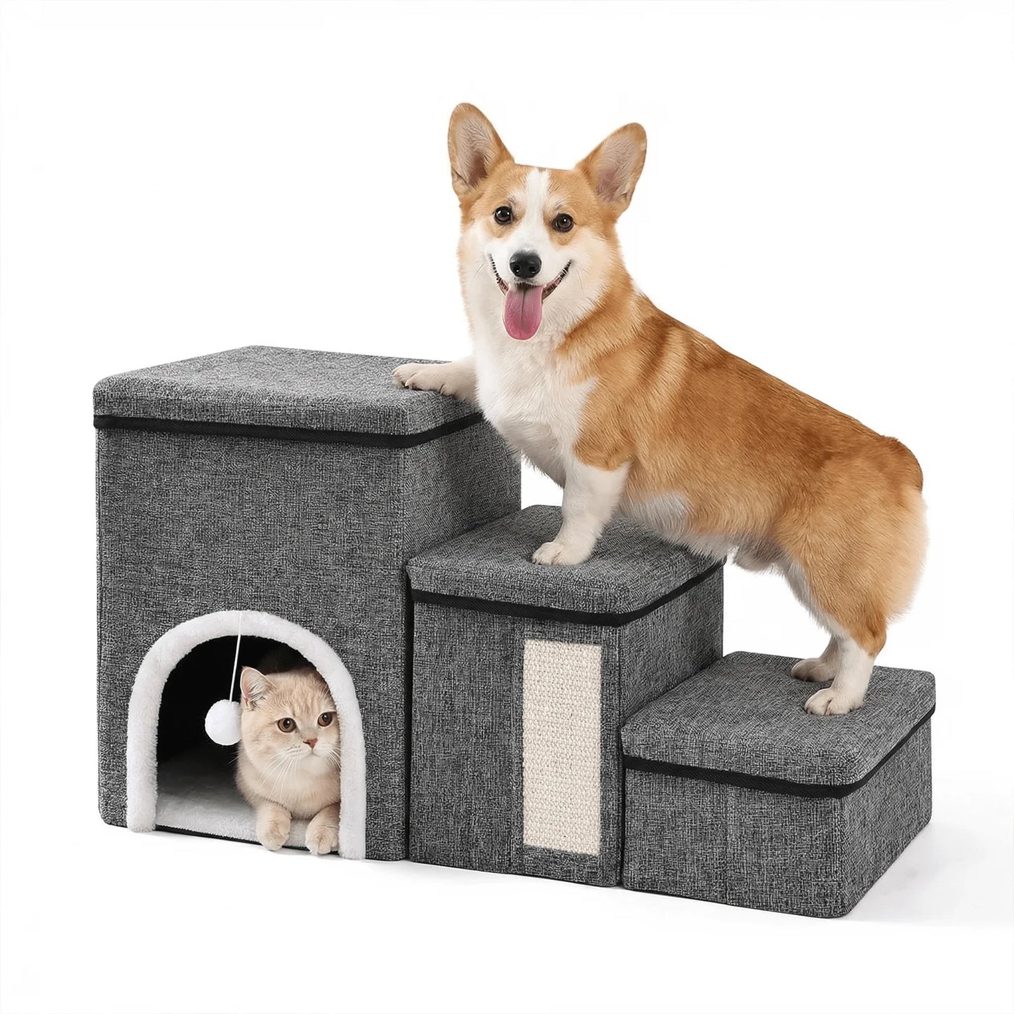 Stairs For Small Dogs With Storage And Condo