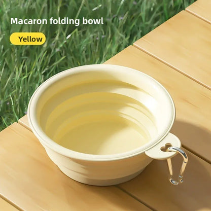 Collapsible Travel Portable Foldable Silicone Pet Bowl
