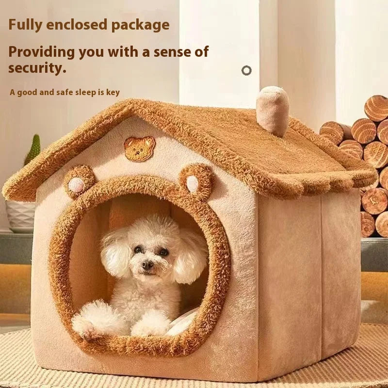 Teddy Winter Warm Cat Dog House