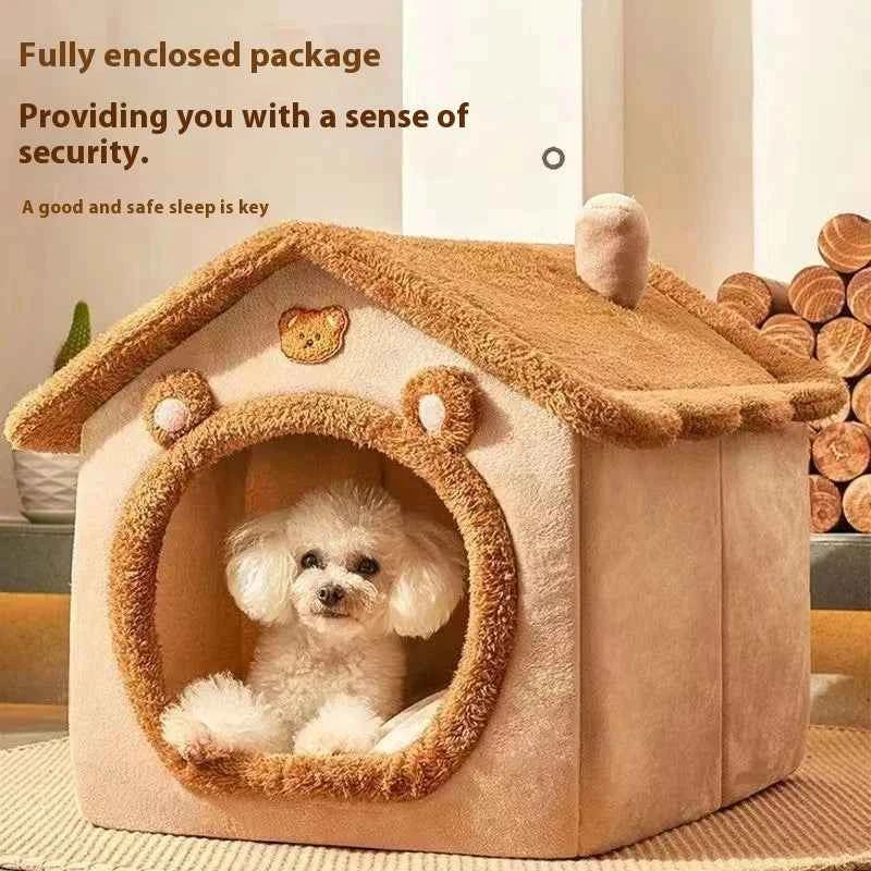 Teddy Winter Warm Cat Dog House