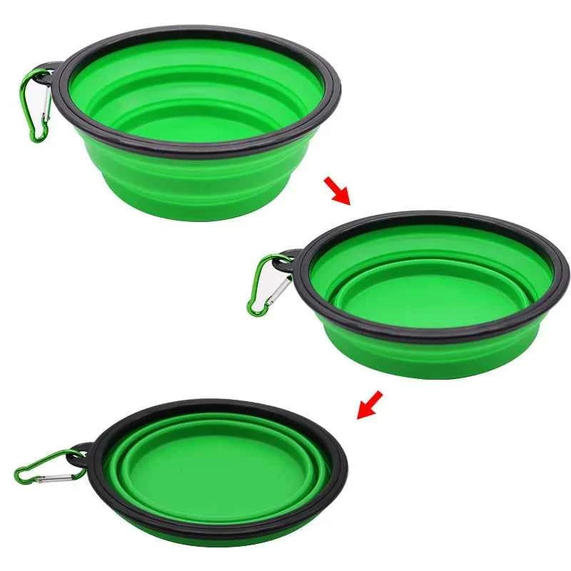 Portable Silicone Food & Water Bowl for Pets