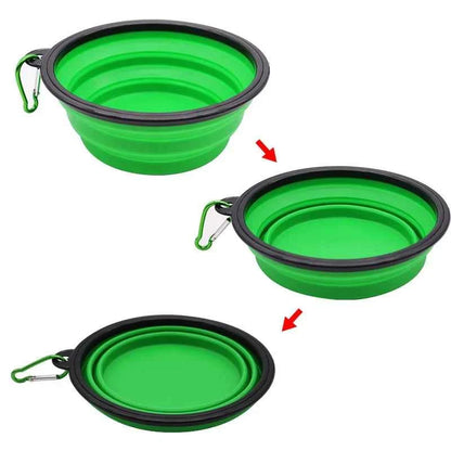 Portable Silicone Food & Water Bowl for Pets