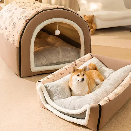 Winter Warm Detachable Pet Sleeping Bed House