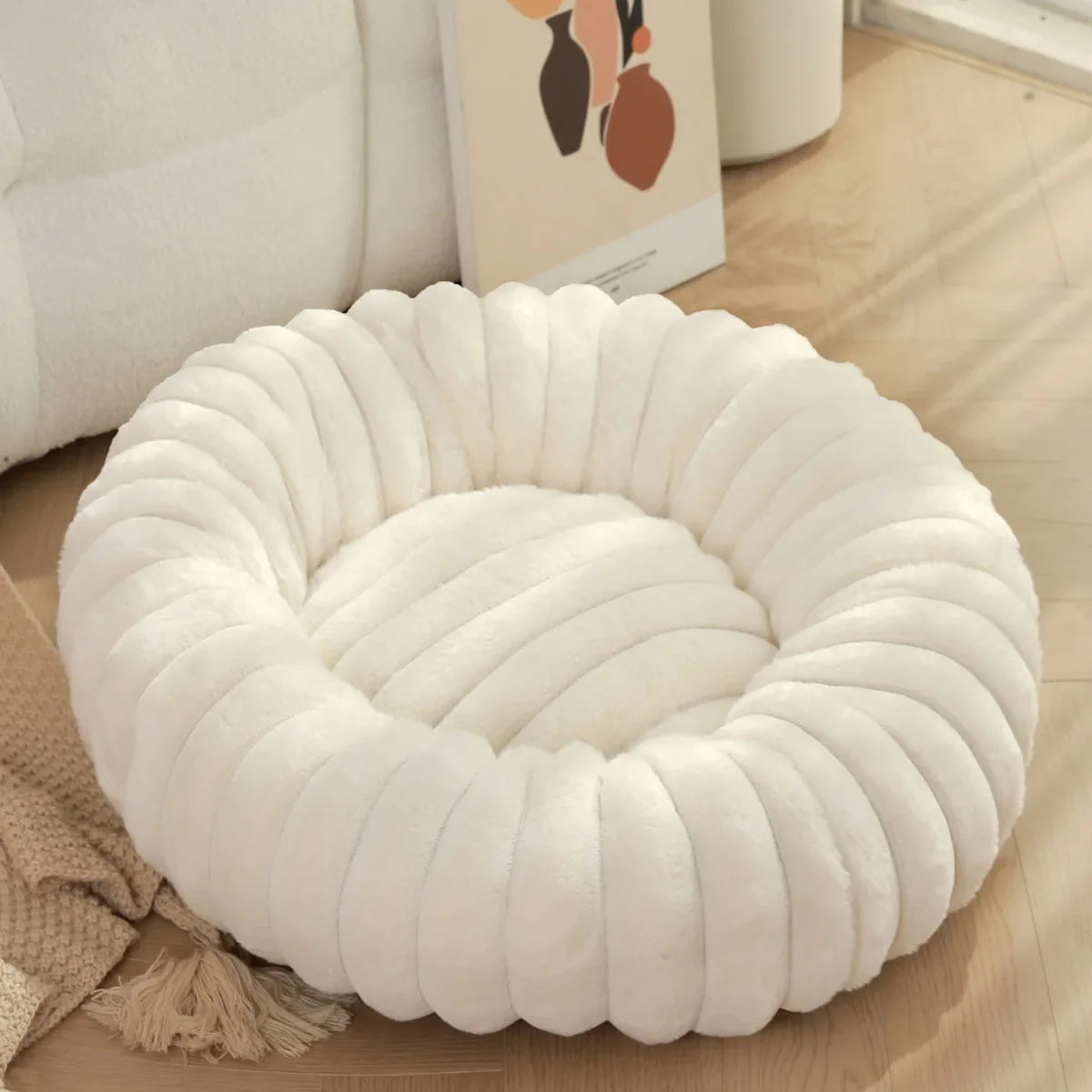 Round Super Soft Pet Bed
