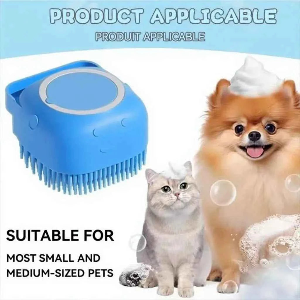Silicone Dog Bath Massage Gloves Brush.