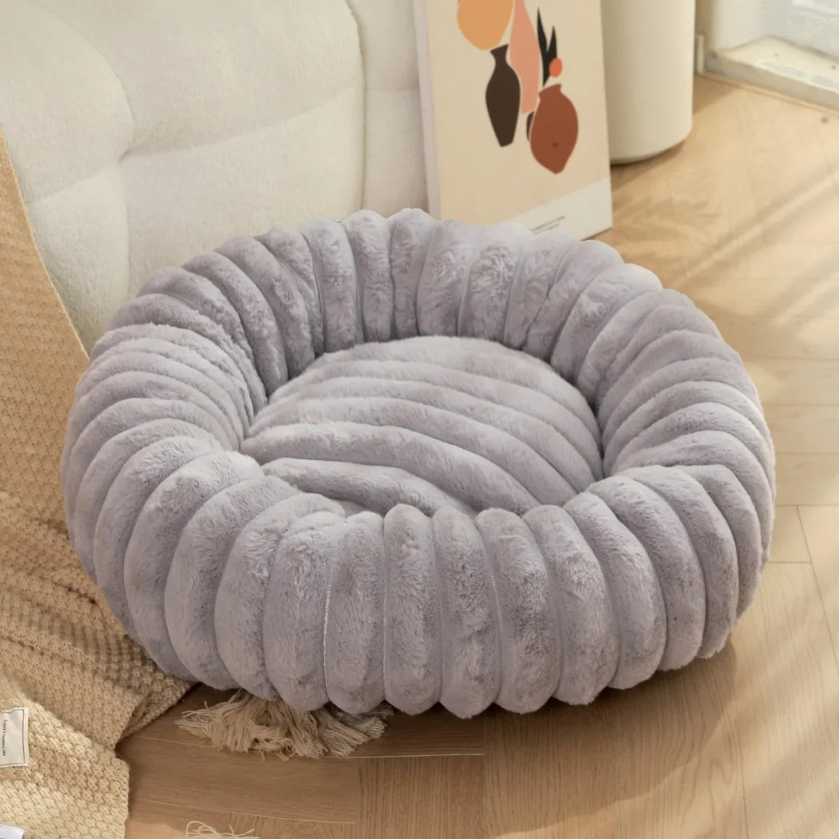 Round Super Soft Pet Bed