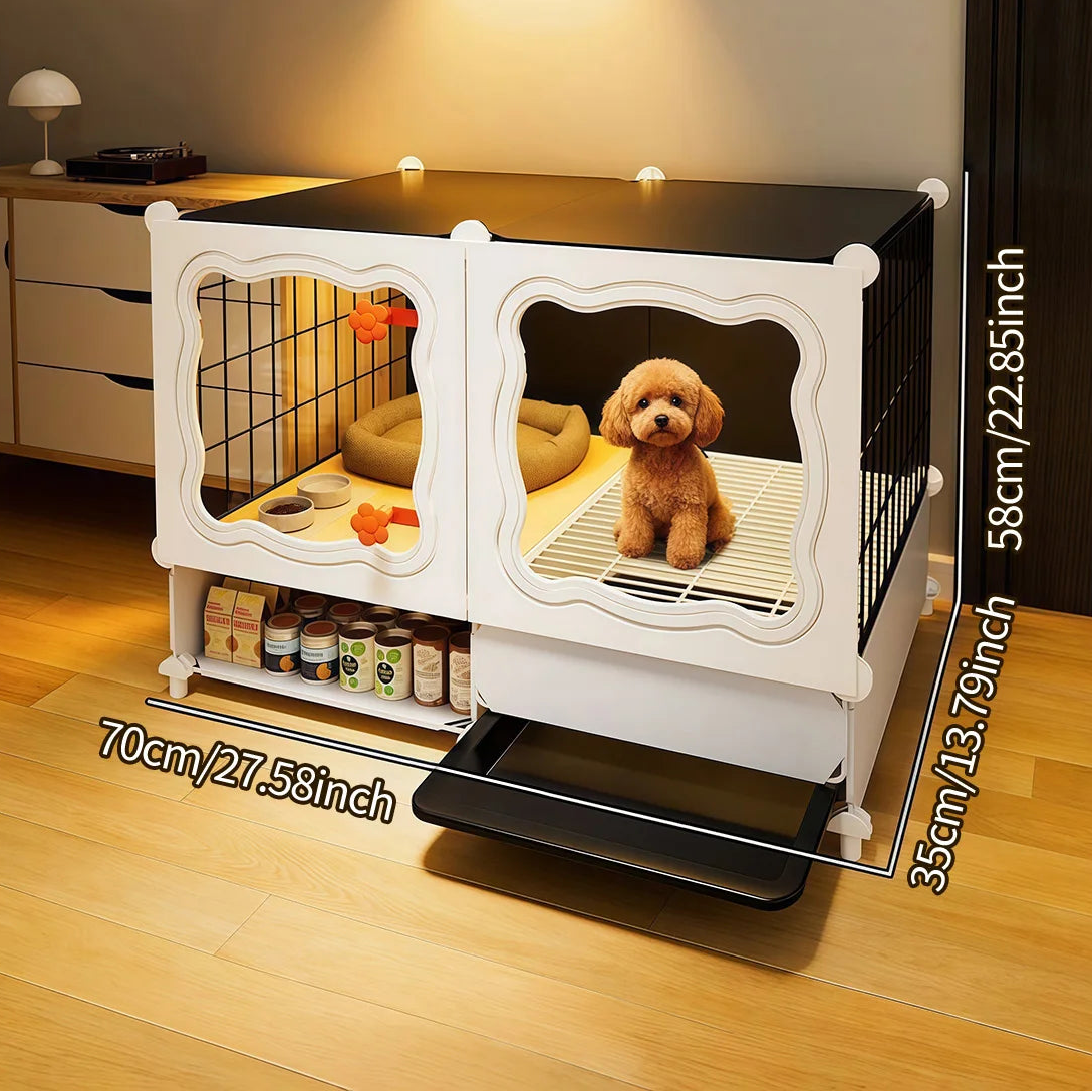 Pet Cage with Pull-Out Tray