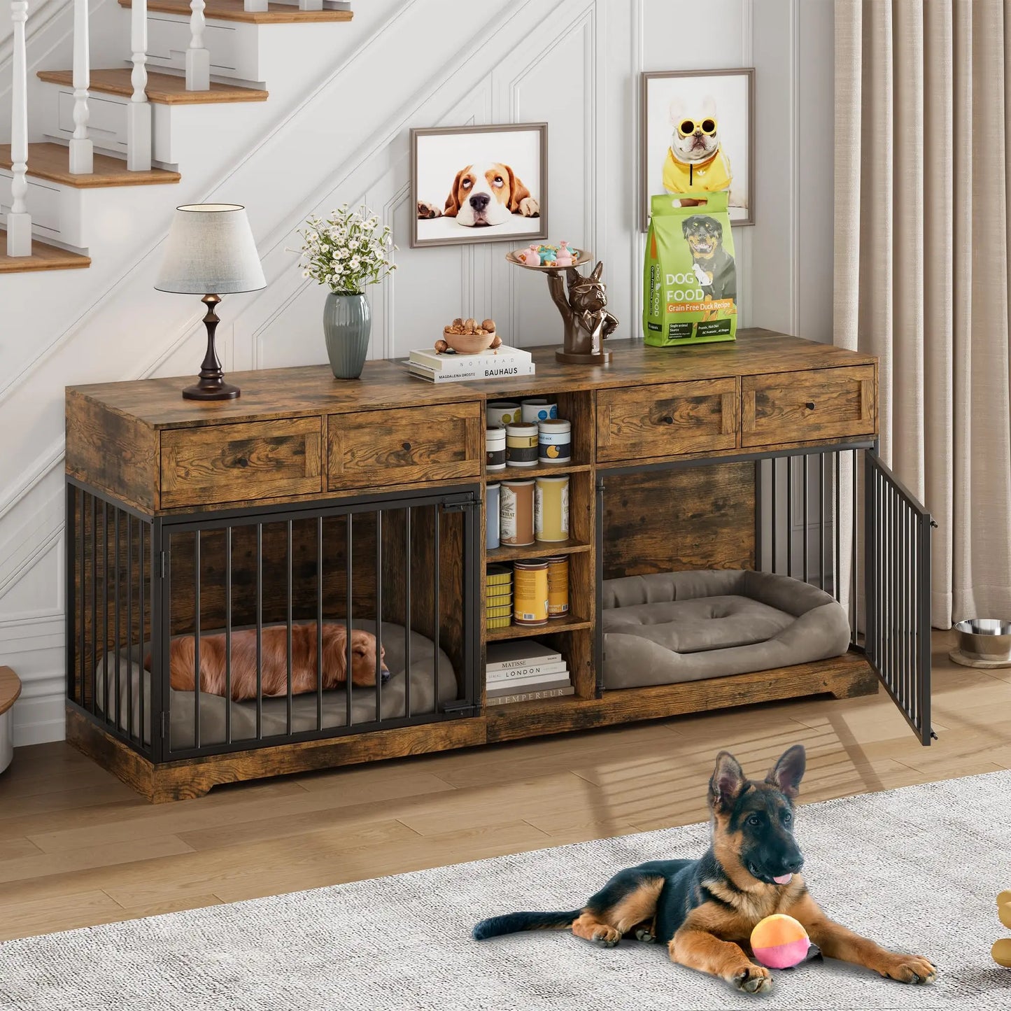 Large Double Dog Crate