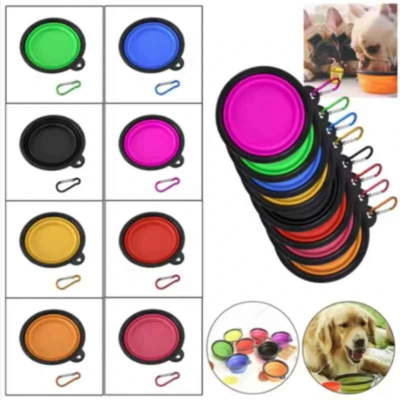 Portable Silicone Food & Water Bowl for Pets