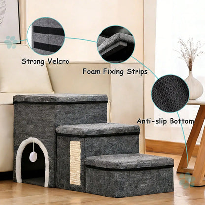 Stairs For Small Dogs With Storage And Condo