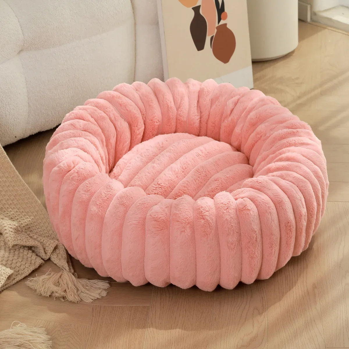 Round Super Soft Pet Bed