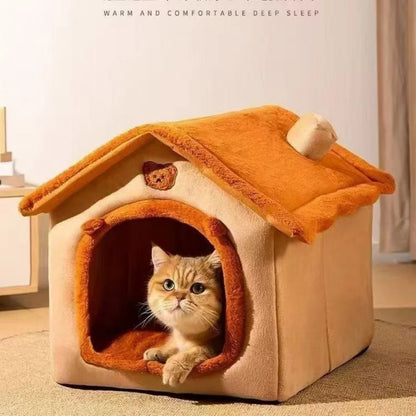 Teddy Winter Warm Cat Dog House