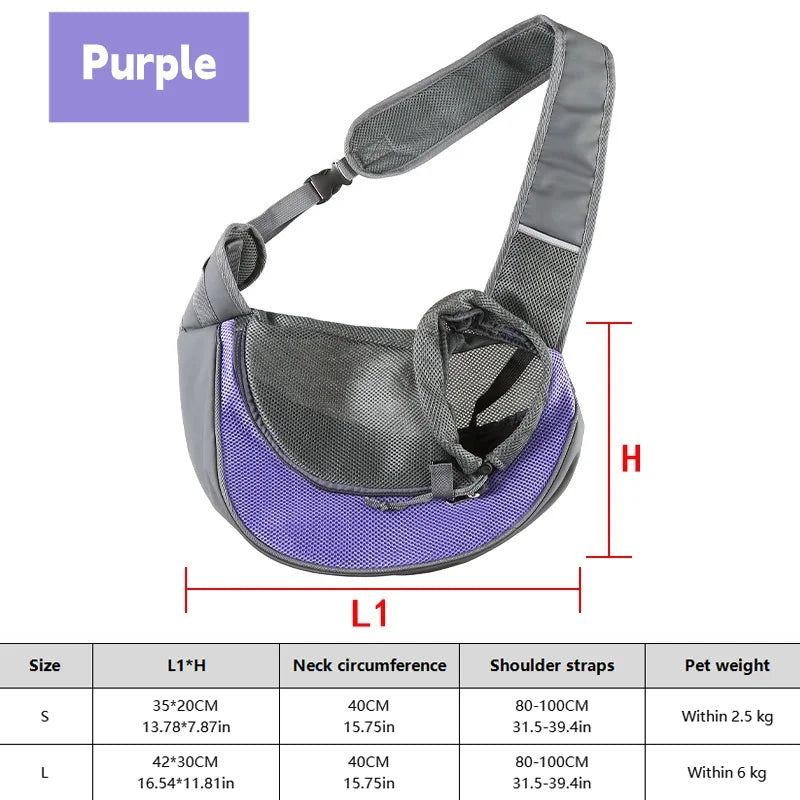 Pet Sling Carrier Crossbody Bag