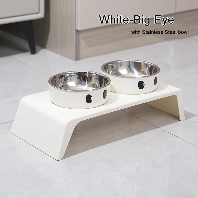 Raised Stand with Double Stainless Steel Bowls