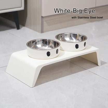 Raised Stand with Double Stainless Steel Bowls