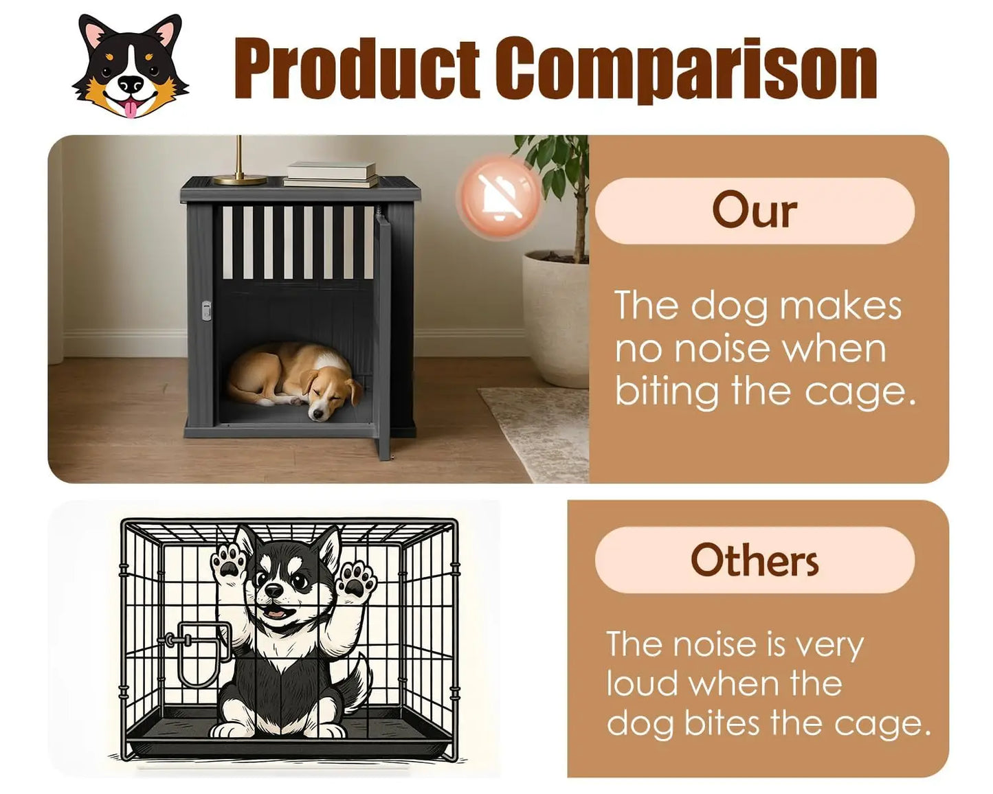 Lockable Dog Kennel Indoor Cage