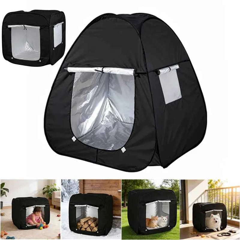 2026 Portable Foldable Extra Large Pet Tent Multi-Functional Outdoor Travel Cage for Cat Dog Easy Operation Pet Shelter Storage