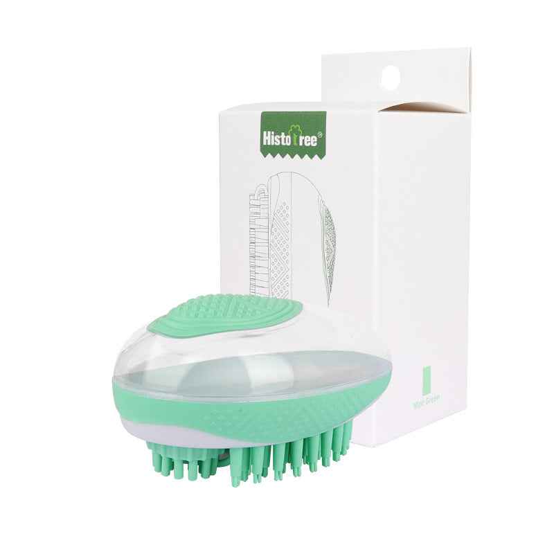Dog Cat Bath Brush 2-In-1 Pet SPA Massage Comb Soft Silicone Pets Shower Hair Grooming Cmob Dog Cleaning Tool Pet Products