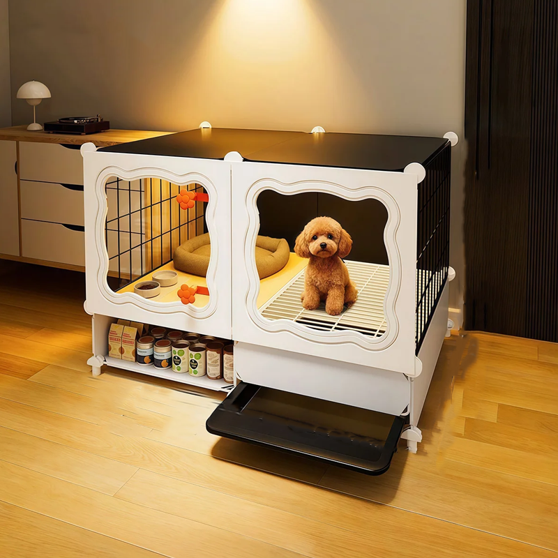 Pet Cage with Pull-Out Tray