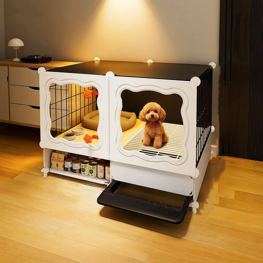 Pet Cage with Pull-Out Tray