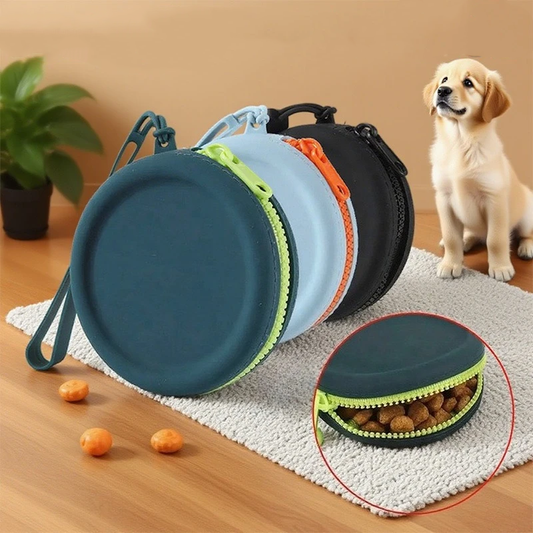 Outdoor Silicone Dog Food Pouch Bag