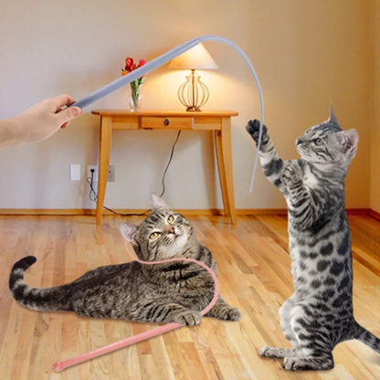 Silicone Cat Teaser Stick
